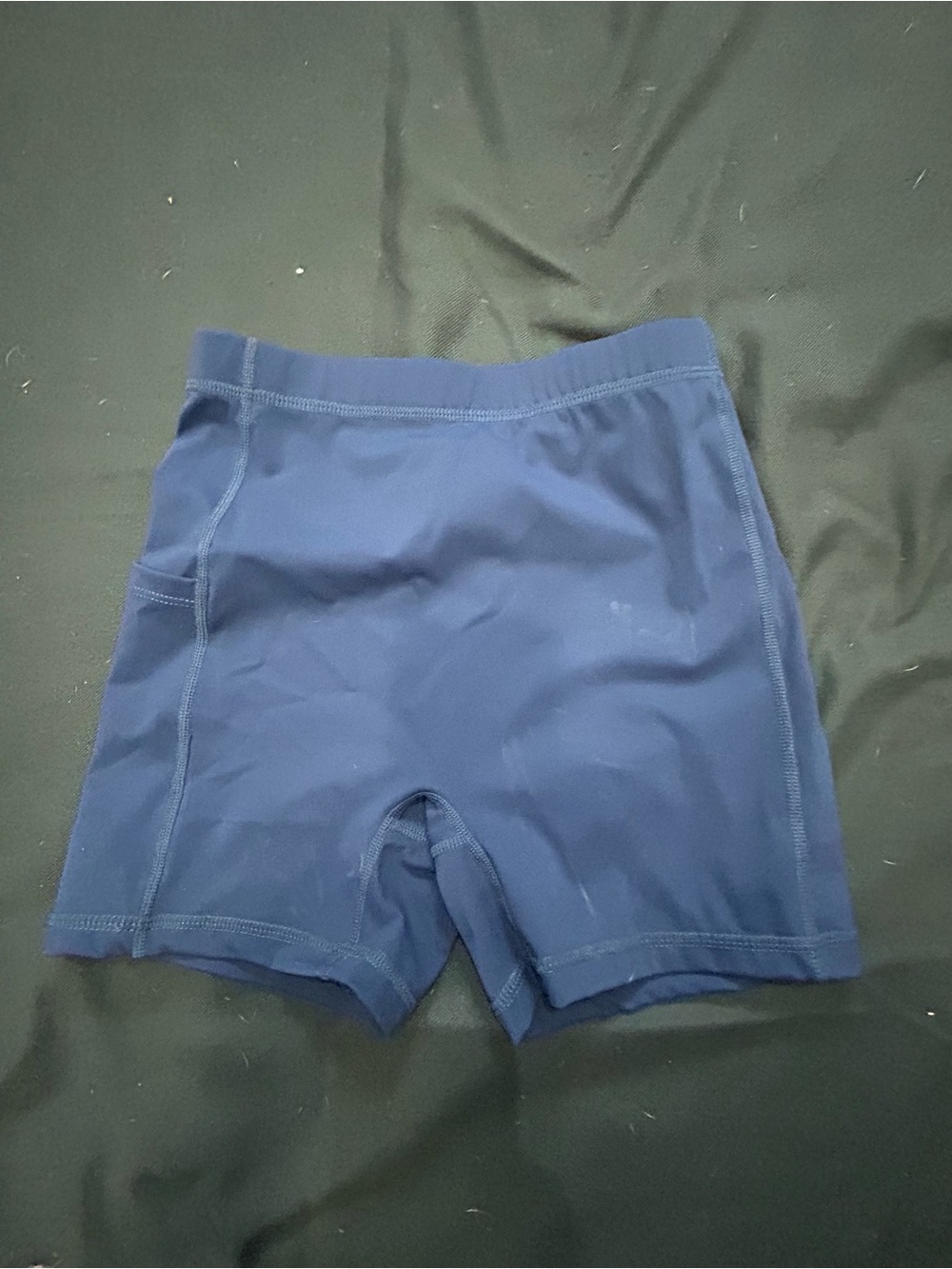 SHEIN Navy Performance Compression Shorts